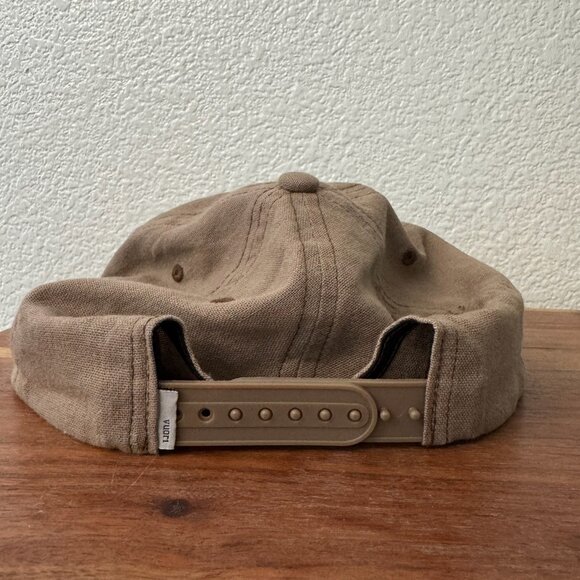 Vuori Khaki Linen Cotton Blend Snapback Hat OSFM - Picture 4 of 6
